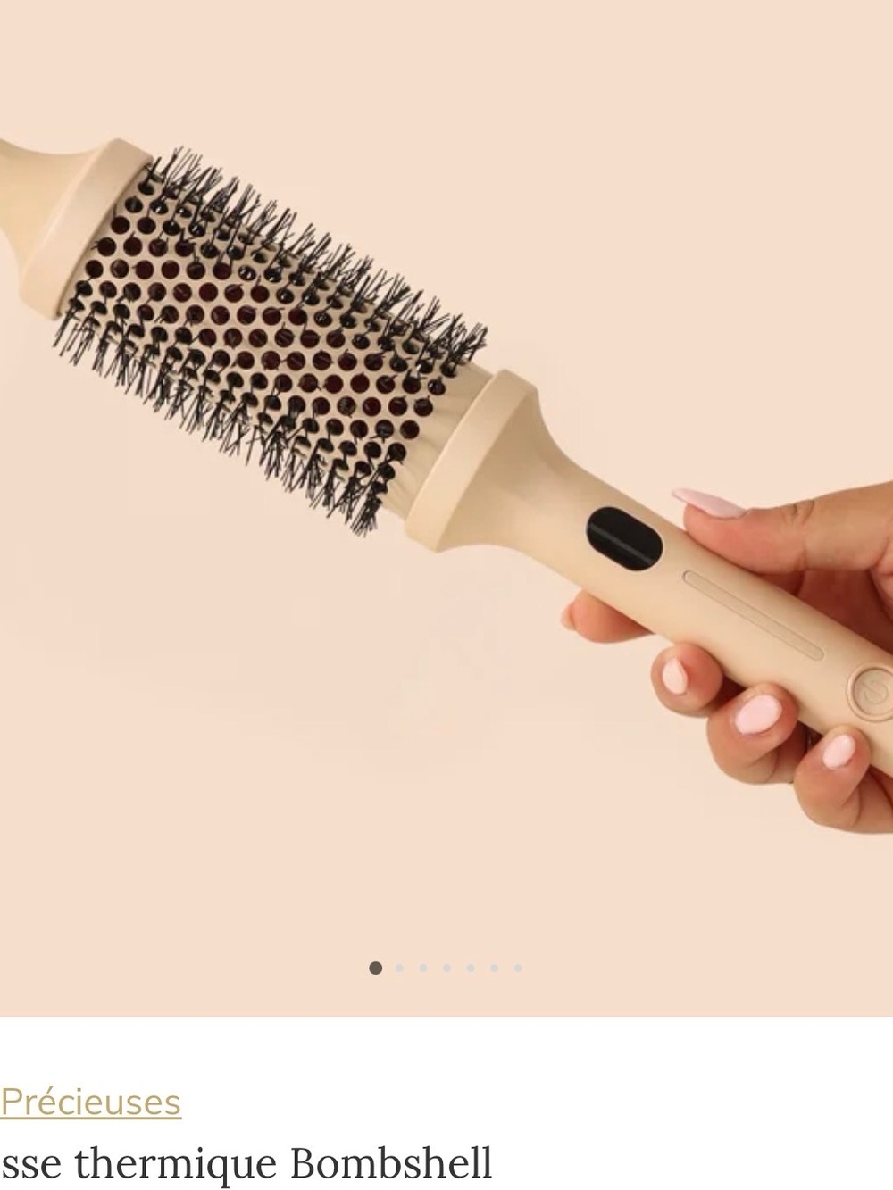 Thermal Round Hair Brush in Cream